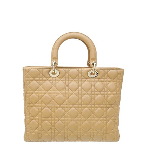 nude christian dior bag